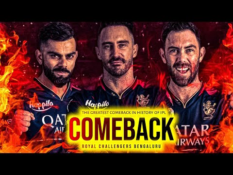 "That 1% Was Enough | The Greatest Comeback in IPL History By RCB | Virat Kohli