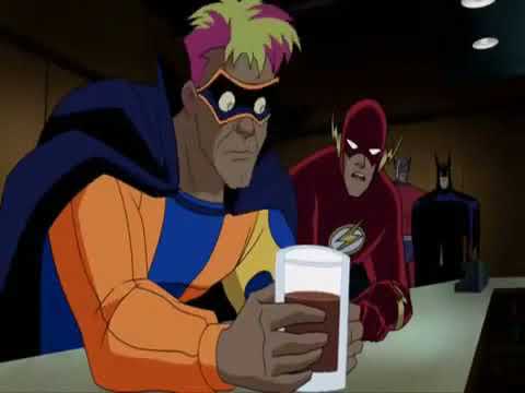 Justice league unlimited, Flash and Trickster Bar scene