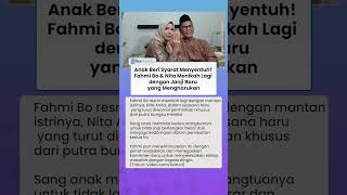 Anak Beri Syarat Menyentuh! Fahmi Bo & Nita Menikah Lagi dengan Janji Baru yang Mengharukan