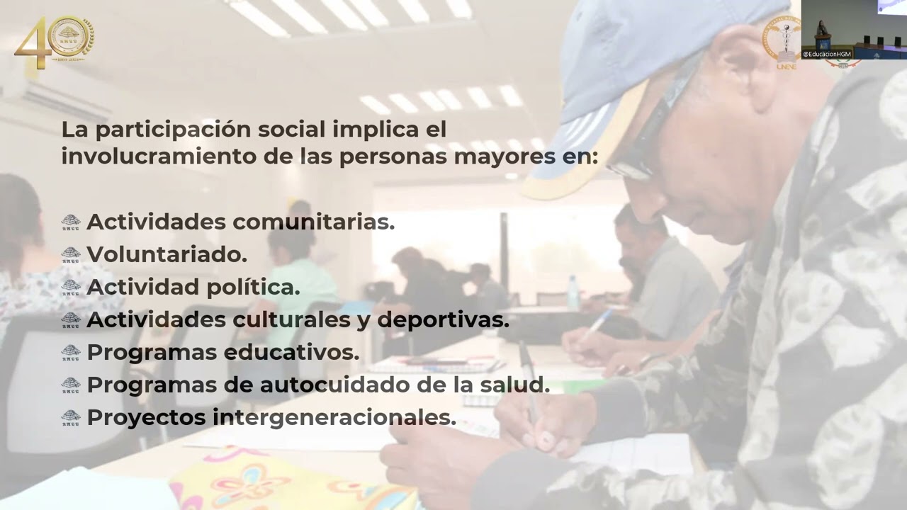 Generación de programas de participación social con pm: Experiencias Gerontológicas exitosas.