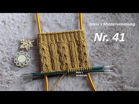 Sockenmuster Nr. 41 - Muster in Runden stricken / knitting sock pattern