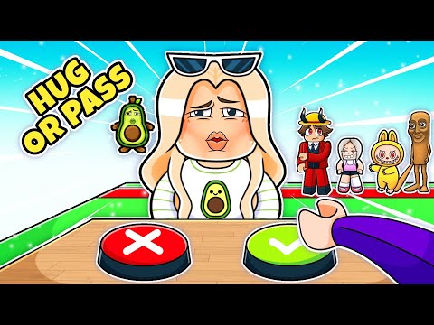 WE PLAYED HUG OR PASS IN ROBLOX...