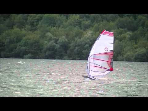 Ron van Dijk windsurfing at Lago d'Idro, Ponte Caffaro