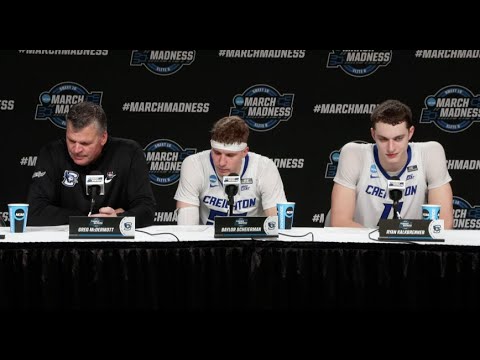 Creighton press conference after win over Princeton