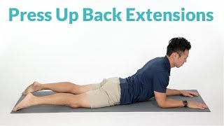 How to Properly Perform Press Up Back Extensions