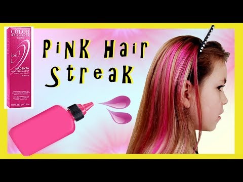 HOW TO: HOT PINK HAIR STREAK | DIY HIGHLIGHT