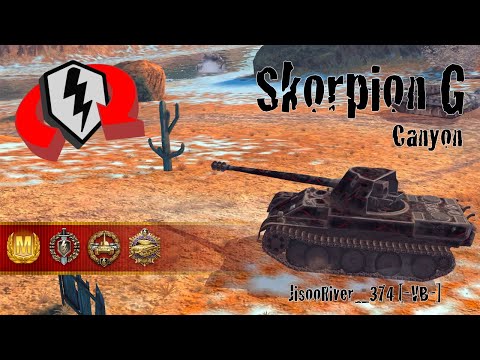 World of Tanks Blitz Replays - Skorpion G at Canyon w/ JisooRiver_374 [-VB-]