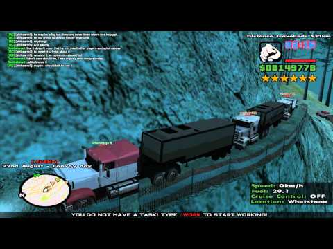 Idiot Gamerz Grand Theft Auto SA-MP Truck Convoy