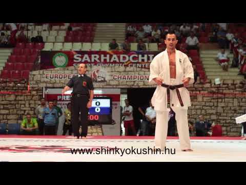 Gábor Rózsa vs Zinchenko Andrei   EUROPEAN SHINKYOKUSHIN KARATE CHAMPIONSHIP, 2014 BAKU