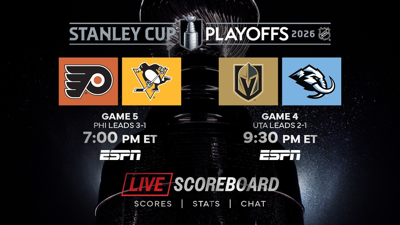 👉 LIVE Stanley Cup Playoffs Round 1 Scoreboard & Chat  4/27 🏒🔥