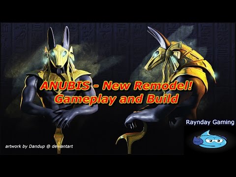 Smite Gameplay: Anubis - New Remodel - Gameplay and Build