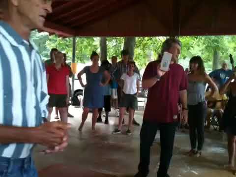 Thomas Maupin buckdance demo - Clifftop 2011