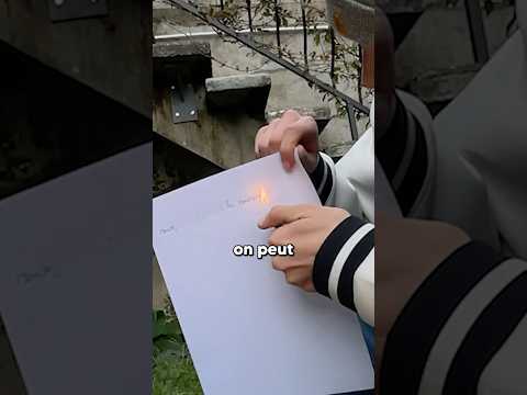 METTRE LA FEUILLE AU CONGELATEUR POUR FAIRE RÉAPPARAITRE L'ÉCRITURE ! #shorts #irl