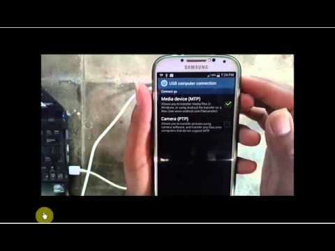 YouTube video about: How to connect samsung s4 to computer?