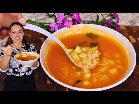Sopa de Arroz con Papas. Así la hace mi Mamá. Sencilla pero llena de Amor. 🥰