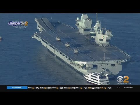 Royal Navy's HMS Queen Elizabeth arrives in New York