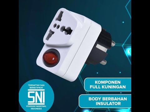 Kenmaster XX-508C WA-II-9S Steker On Off untuk 2 atau 3 Kaki