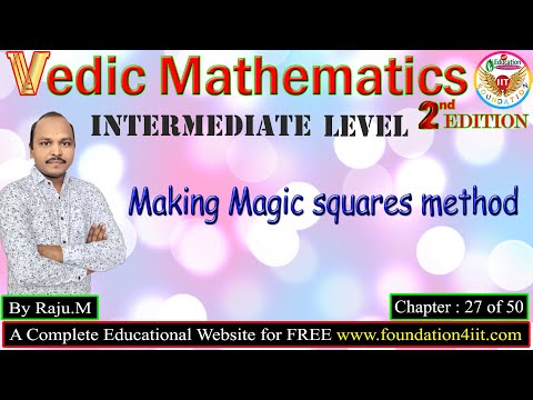 Making Magic Squares Method || Vedic Maths Trick # 27 ||