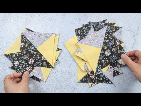 How to sew a beautiful patchwork that even beginners can follow