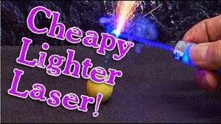 Amazing Lasers! - Cheapy Lighter Laser Burner!