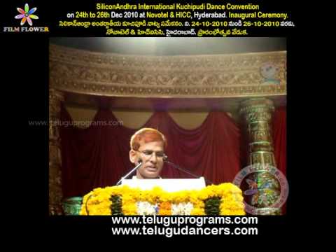 SILICON ANDHRA 2nd International Kuchipudi Dance Convention - C.M Kirankumar Garu on 24th Dec,2010
