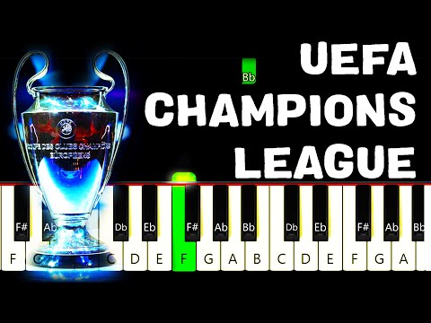 Uefa Champions League Anthem | Easy Piano Tutorial 🎹