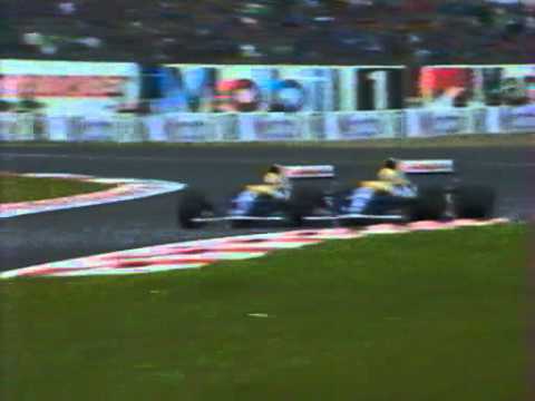 Formula 1. France 1992. Mansell & Patrese fight