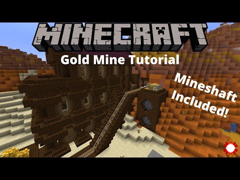 Unbelievable! Build a gold mine in Minecraft!