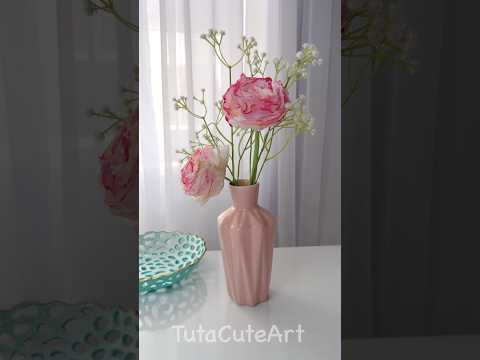 DIY Tissue Paper Flower 🥀