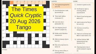 The Times Quick Cryptic 3385