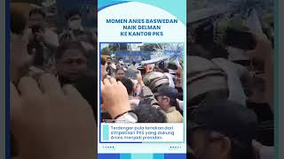 Hadiri Deklarasi Dukungan PKS untuk Anies sebagai Capres, Anies Naik Delman Menuju Kantor DPP PKS