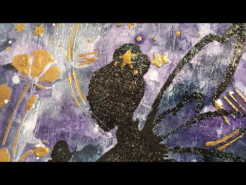 "Thoughts and Theories" A Fairy Mixed Media Art Journal page Share