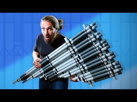 The BIGGEST PVC pan flute I could build!