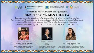 Honoring Native American Heritage Month – Indigenous Women Thriving