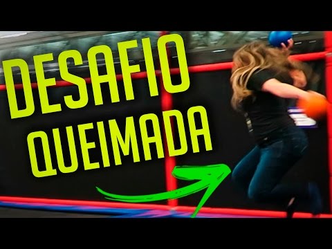DESAFIO DA QUEIMADA NO PARQUE DE CAMAS ELÁSTICAS! (c/ Baixa Memória)