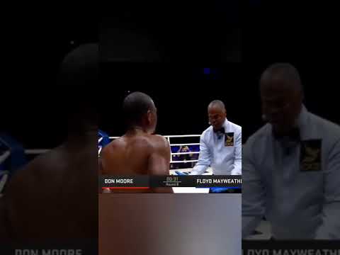 Floyd Mayweather is still looking good by stopping Don Moore in an exhibition