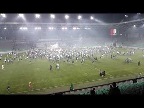 NK Olimpija proti NK Aluminj,Finale pokal-Slavje navijacev