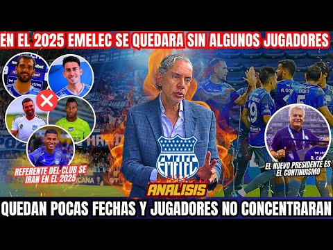 EN EMELEC JUGADORES REFERENTES SE IRAN PARA EL 20225 - LA SERIE B LE RESPIRA EN EL CUELLO A EMELEC