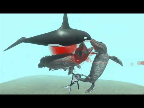 ORCAS VS CROCODILES BATTLE - ANIMAL REVOLT BATTLE SIMULATOR