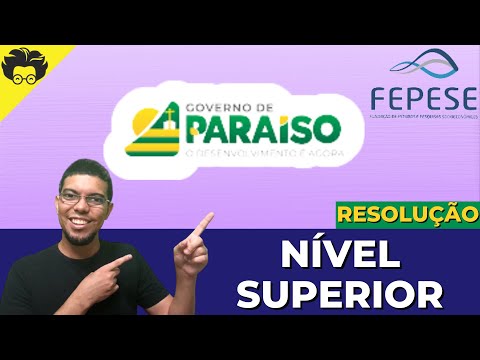 CONCURSO PREFEITURA DE PARAÍSO DO TOCANTINS - 2023 - SUPERIOR - GABARITO