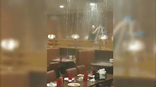Storm Causes Hibachi Supreme Buffet Ceiling Leak