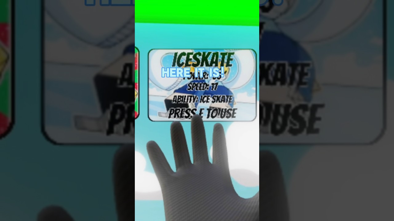 ⛸️ROBLOX SLAP BATTLES ICESKATE GLOVE! + how to get It!#roblox #slapbattlest