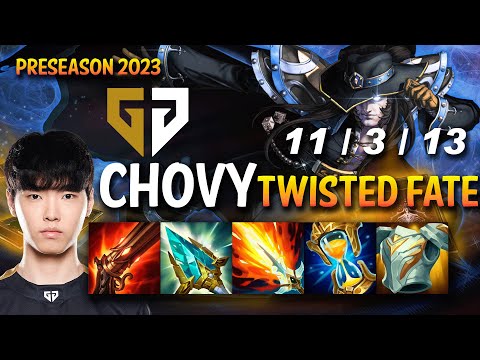 Gen Chovy TWISTED FATE vs FIORA Mid - KR Ranked