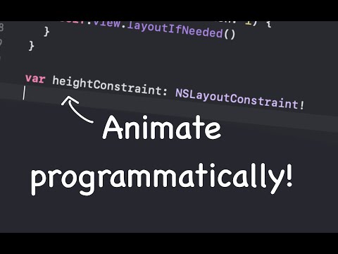 Animate Programatic Constraint (NSLayoutConstraint/Xcode/Swift)