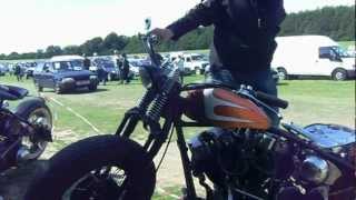 preview picture of video 'HARLEY BOBBERS KICK STARTED'