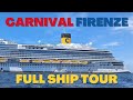 Carnival Firenze Full Ship Tour New Cruise Ship Review And Tips Cruising Ship Travel