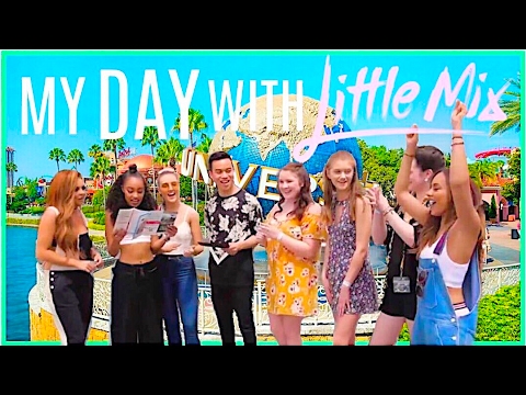 DAY 2: SPENDING A DAY W/ LITTLE MIX AT UNIVERSAL ORLANDO!! + Dangerous Woman Tour! Video
