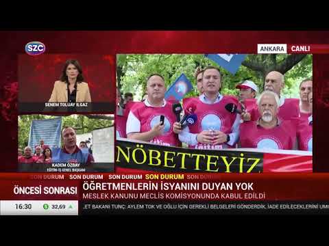Genel Başkanımız Kadem Özbay, Sözcü Tv`de yayınlanan Öncesi Sonrası programında Senem Toluay Ilgaz`ın canlı yayın konuğu oldu ve Meslek Nöbetimiz ile ilgili açıklamalarda bulundu. | EĞİTİM İŞ