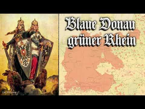 Blaue Donau grüner Rhein [German unification song][+English translation]