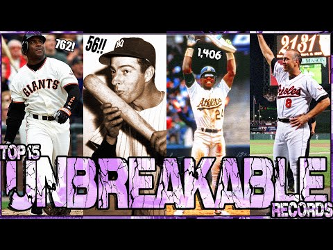 TOP 15 MLB UNBREAKABLE CAREER RECORDS!! - Ridiculous UNTOUCHABLE Numbers!!